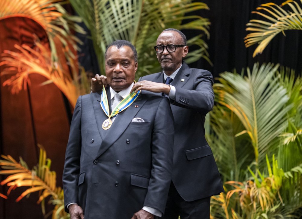 President Kagame congratulates Sassou Nguesso on re-election