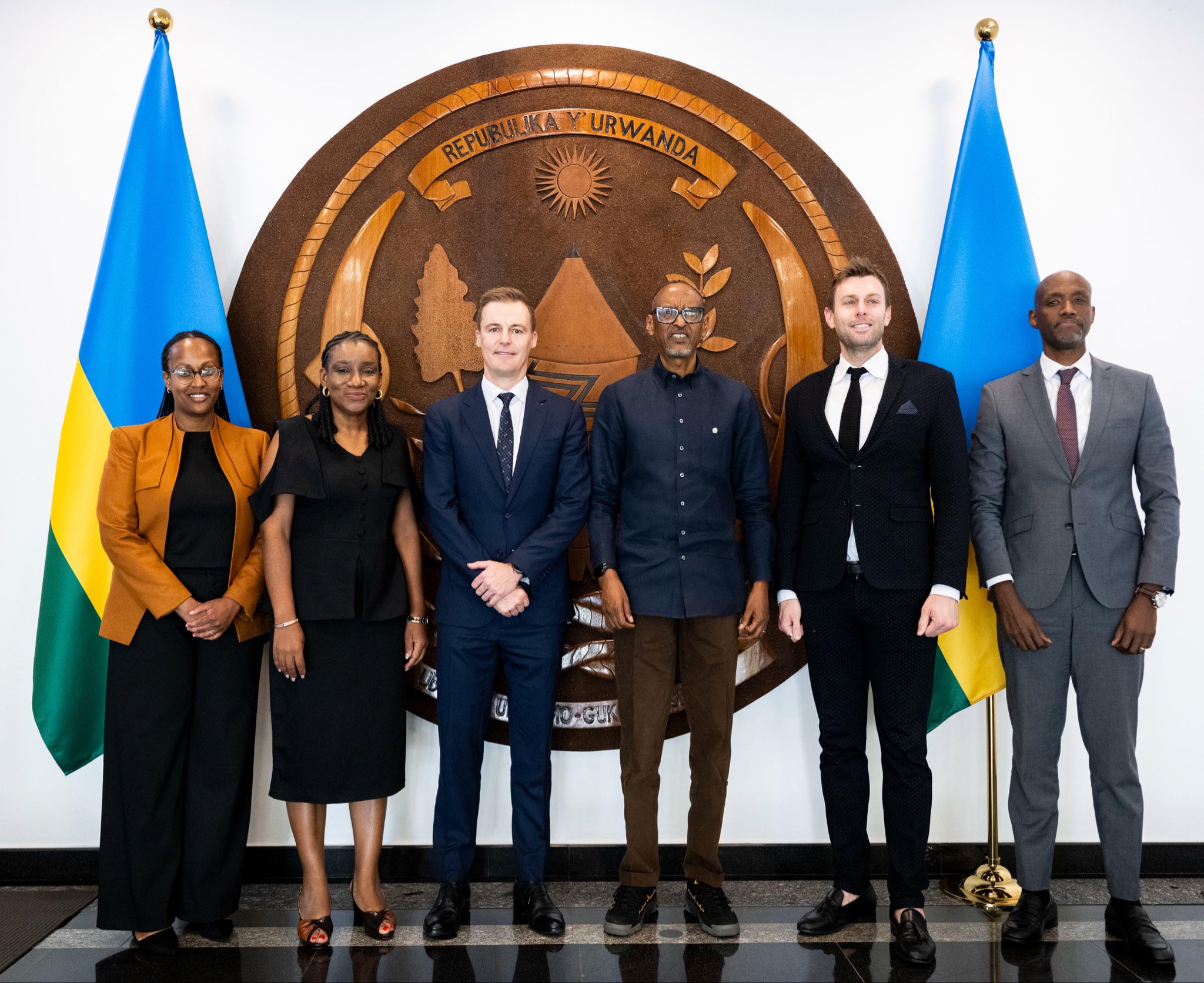 President Kagame meets Global Citizen founder Hugh Evans