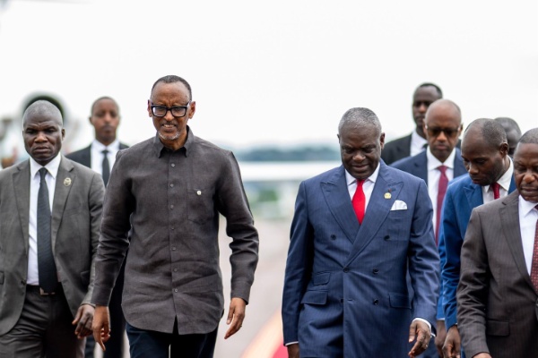 President Kagame arrives in Brazzaville ahead of Nguesso’s inauguration