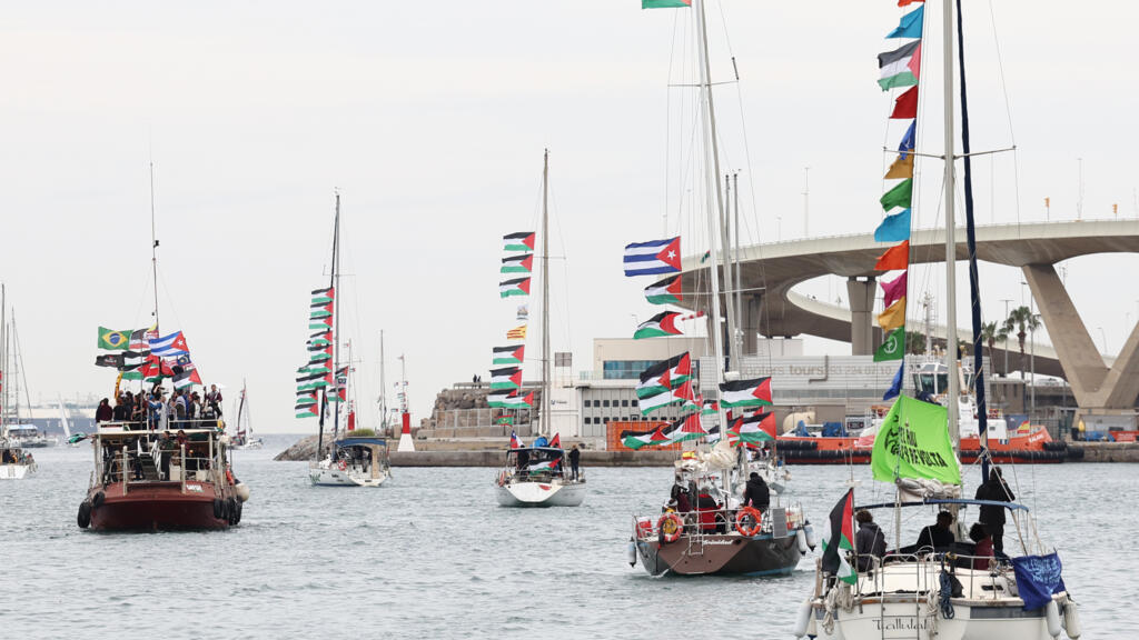 Israel intercepts Gaza-bound aid flotilla, detains hundreds of activists