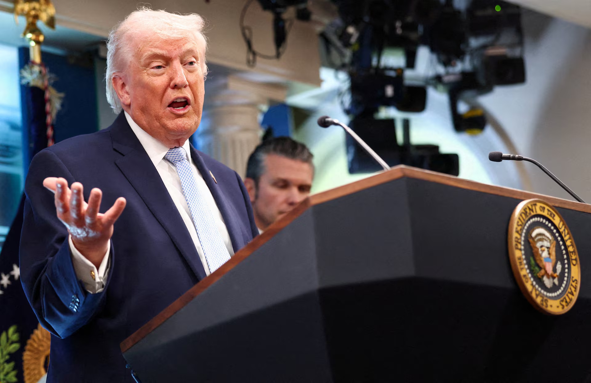 Trump says peace agreement with Iran “largely negotiated”