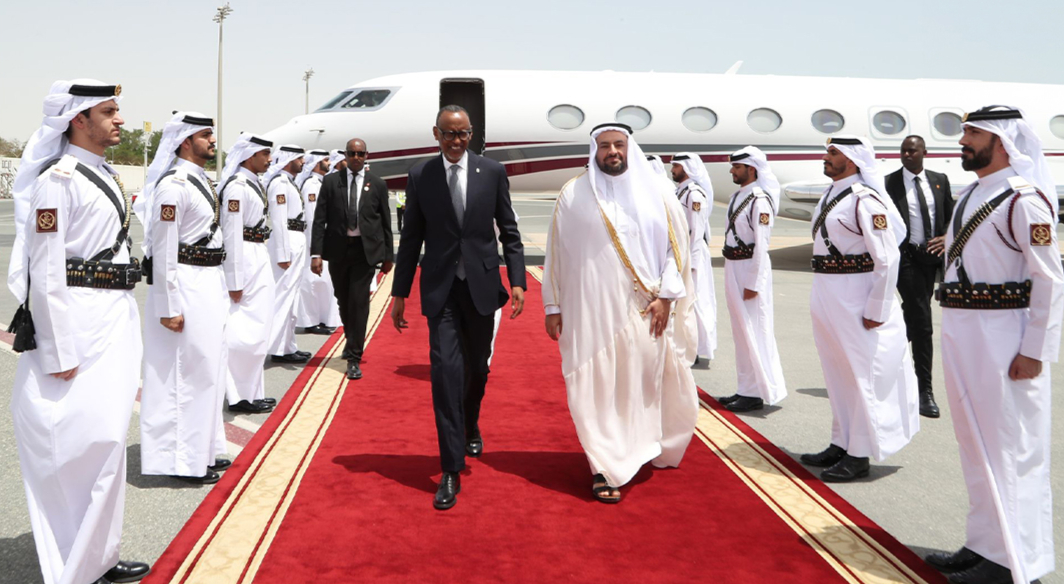 President Kagame arrives in Qatar for working visit