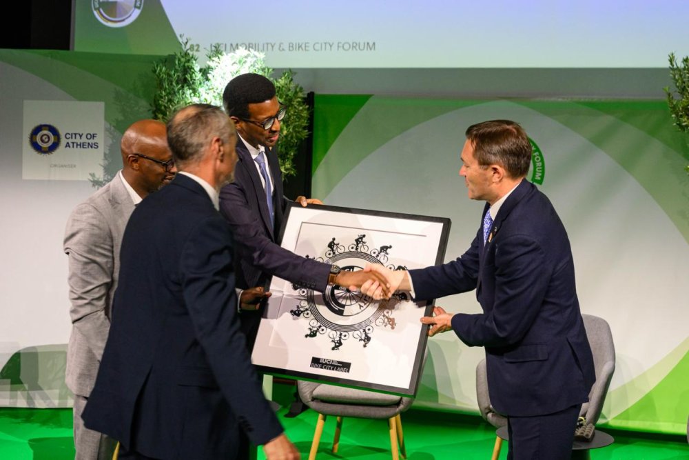 Kigali receives UCI Bike City Label Award