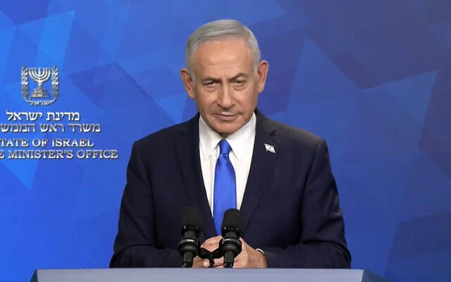 Netanyahu says Israel halting Iran strikes