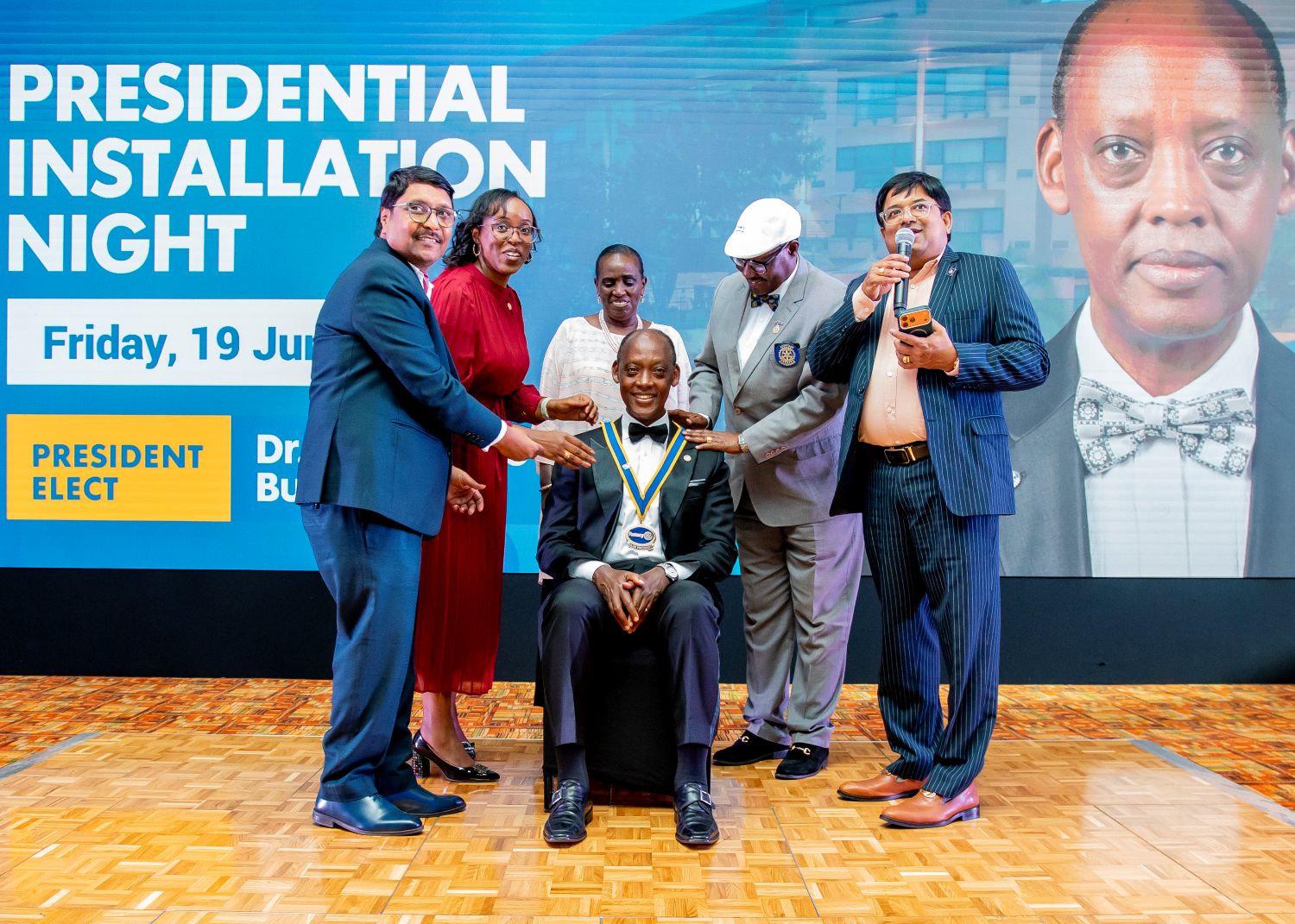 Dr. Butera installed as Rotary Club of Kigali Seniors president, vows to scale up community projects