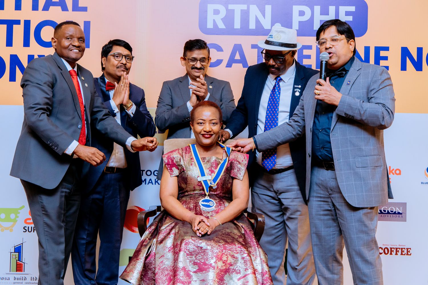 Kigali Cosmopolitan Rotary Club installs new president after a $210,000 year of community impact