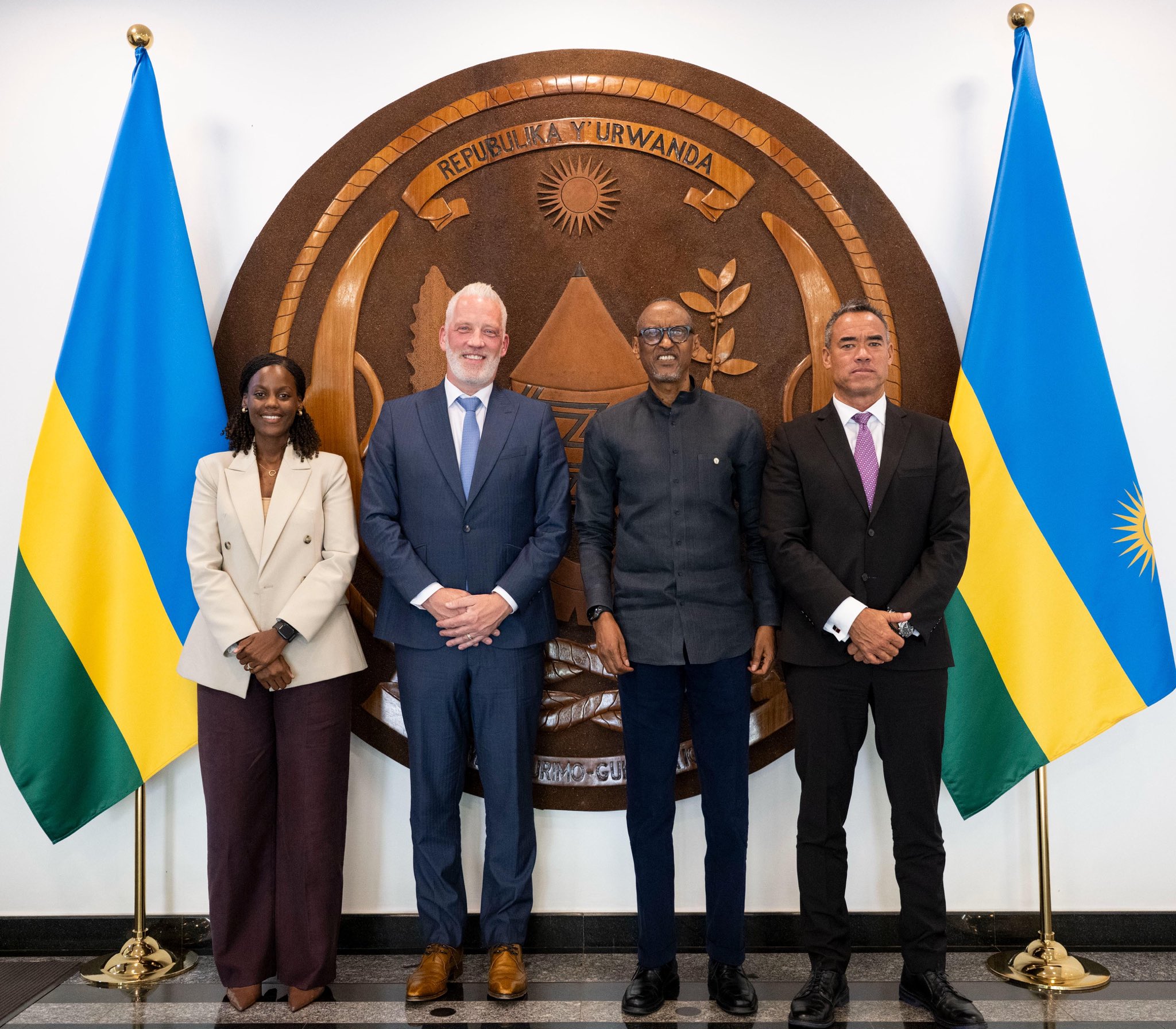 President Kagame holds talks with Wood Foundation leadership
