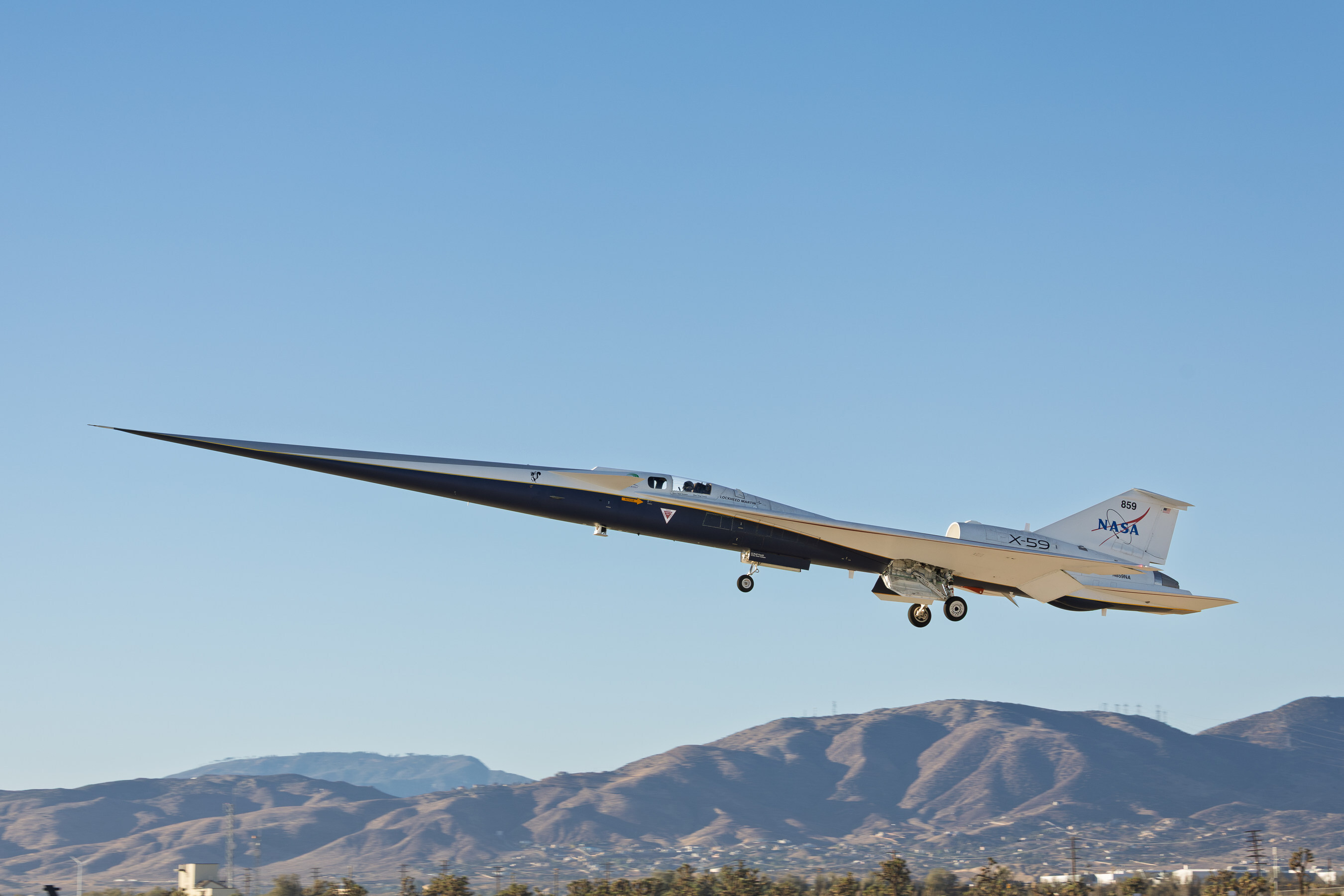 NASA’s X-59 aircraft completes first supersonic flight
