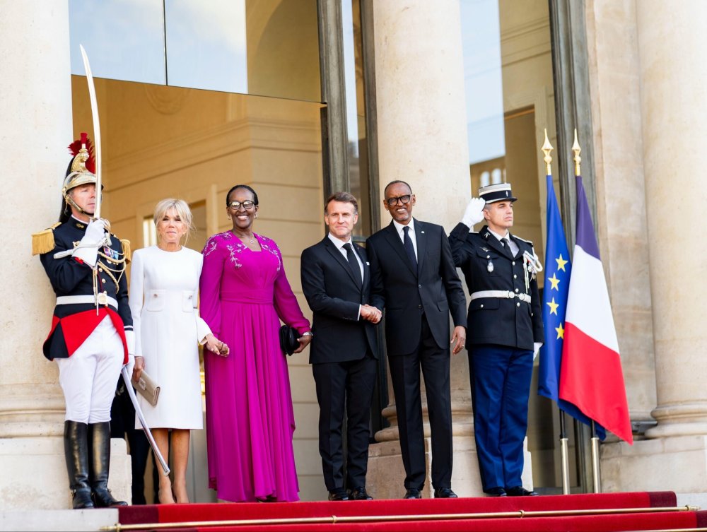Macron hosts President Kagame and First Lady Jeannette Kagame at Élysée dinner (Photos)