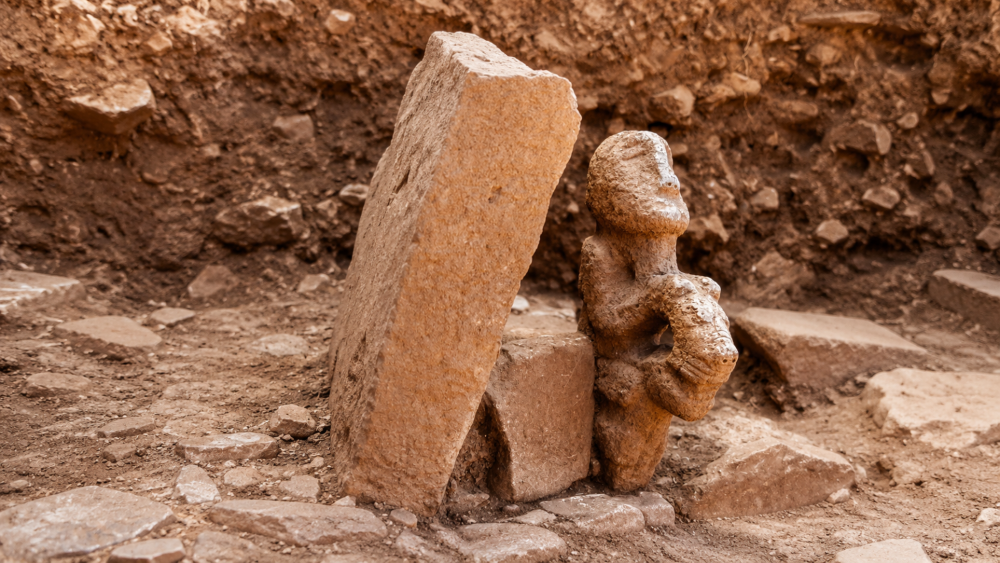 11,000-year-old statue of human riding leopard unearthed in SE Türkiye