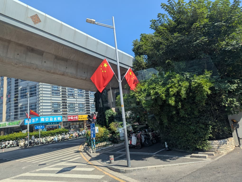 A view of one of Jiangsu Province’s highways, part of a road network linking its cities.