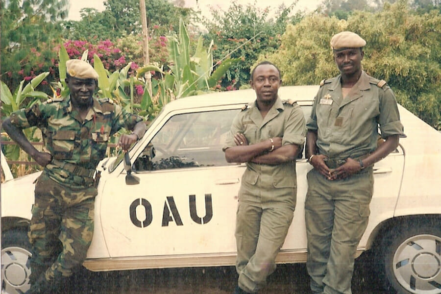 L’ambassadeur Festus Bizimana participe à l’hommage rendu au capitaine Mbaye Diagne à Dakar