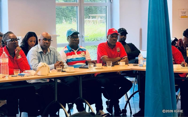 Les membres du FPR-Inkotanyi vivant en Belgique réunis en formation