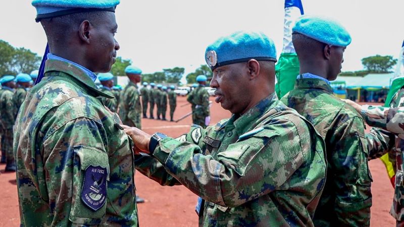 Des Casques bleus rwandais décorés par l’ONU en République centrafricaine