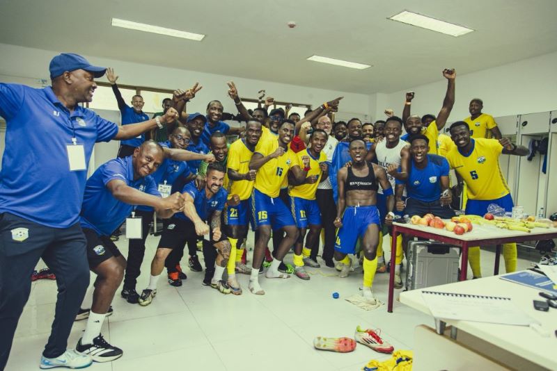 Les joueurs de l’Amavubi se réjouissent de la victoire contre le Cap-Vert
