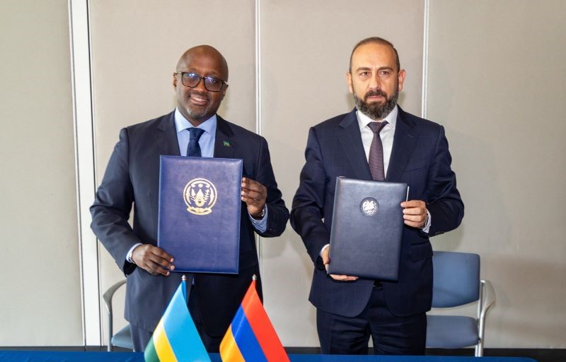 Le Rwanda et l’Arménie signent un accord d’exemption de visa pour les passeports officiels