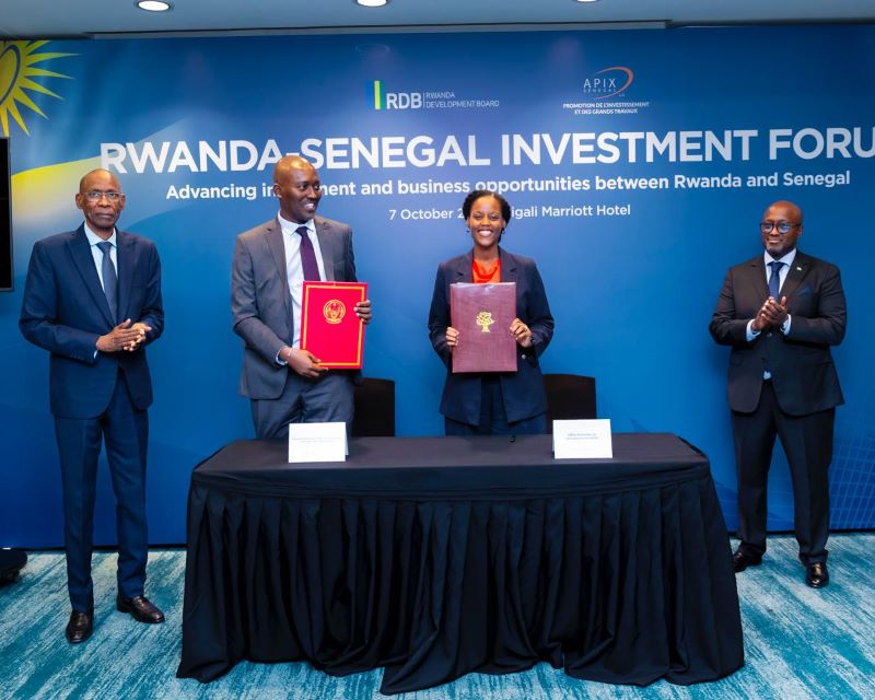 Rwanda-Sénégal : le RDB et l’APIX signent des accords pour stimuler les investissements