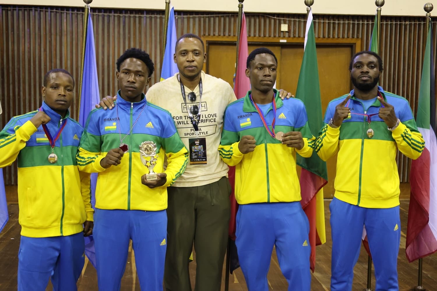 Amateka yanditswe! U Rwanda rwakuye imidali ine muri Shampiyona Nyafurika y’Iteramakofe