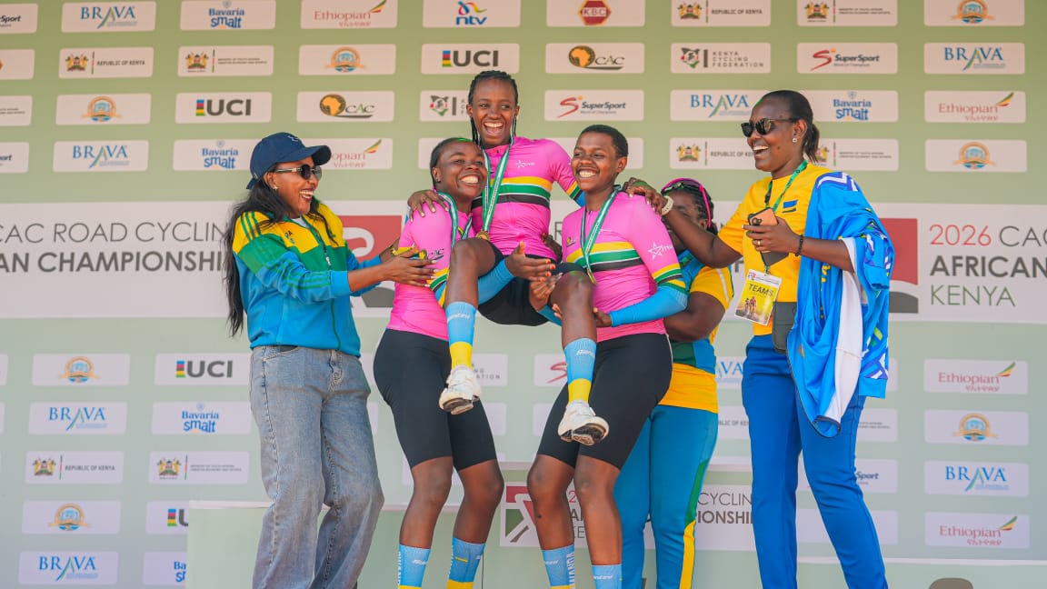 U Rwanda rwegukanye imidali itatu ya Zahabu ku munsi ufungura Shampiyona Nyafurika y’Amagare (Amafoto)